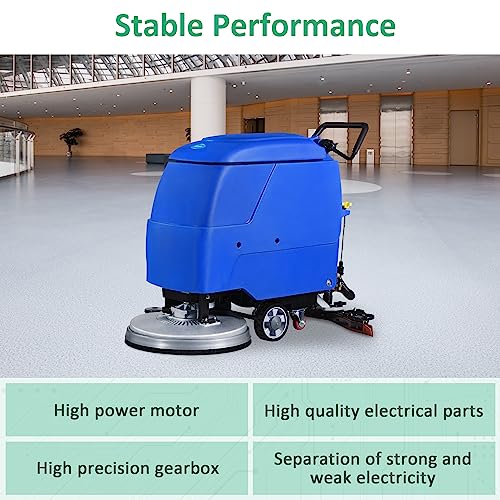 E-Macht Automatic Floor Scrubber Machine with Adjustable Handle J388