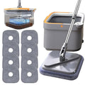 Spin Mop M16,2024 New Self Wash Spin Mop M16,Spin Mop and Bucket with Wringer Set,Square Automatic Spin Mop for Floor Cleaning,360 Degree Rotatable Adjustable,Wet and Dry Use