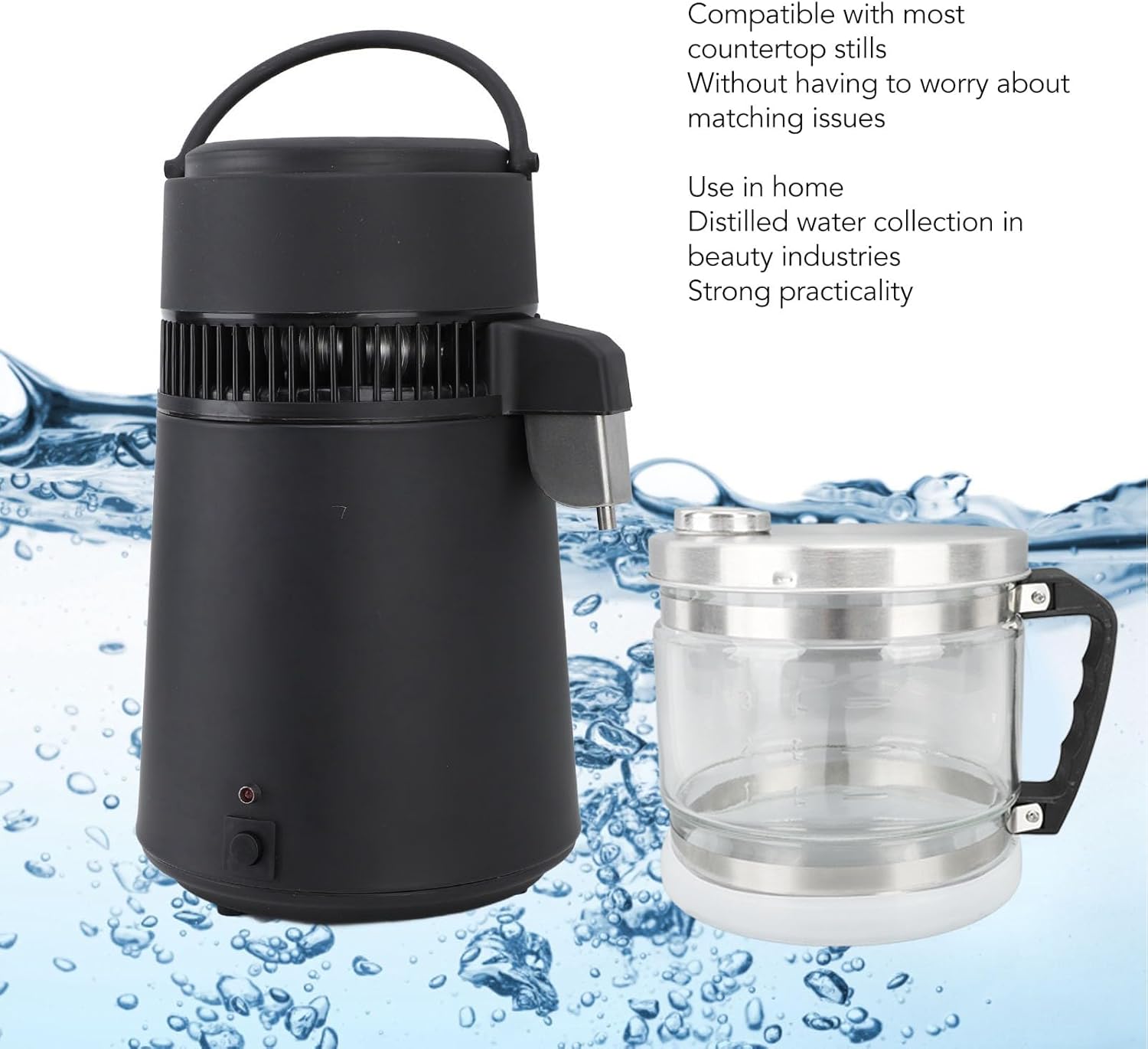 4L Carafe Replacement Glass Collection Bottle for Countertop Distiller H8793