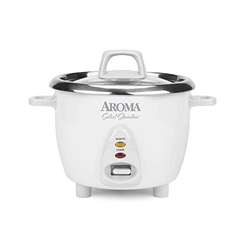 Aroma Housewares Select Stainless Rice Cooker & Warmer 6-Cup Red U57820