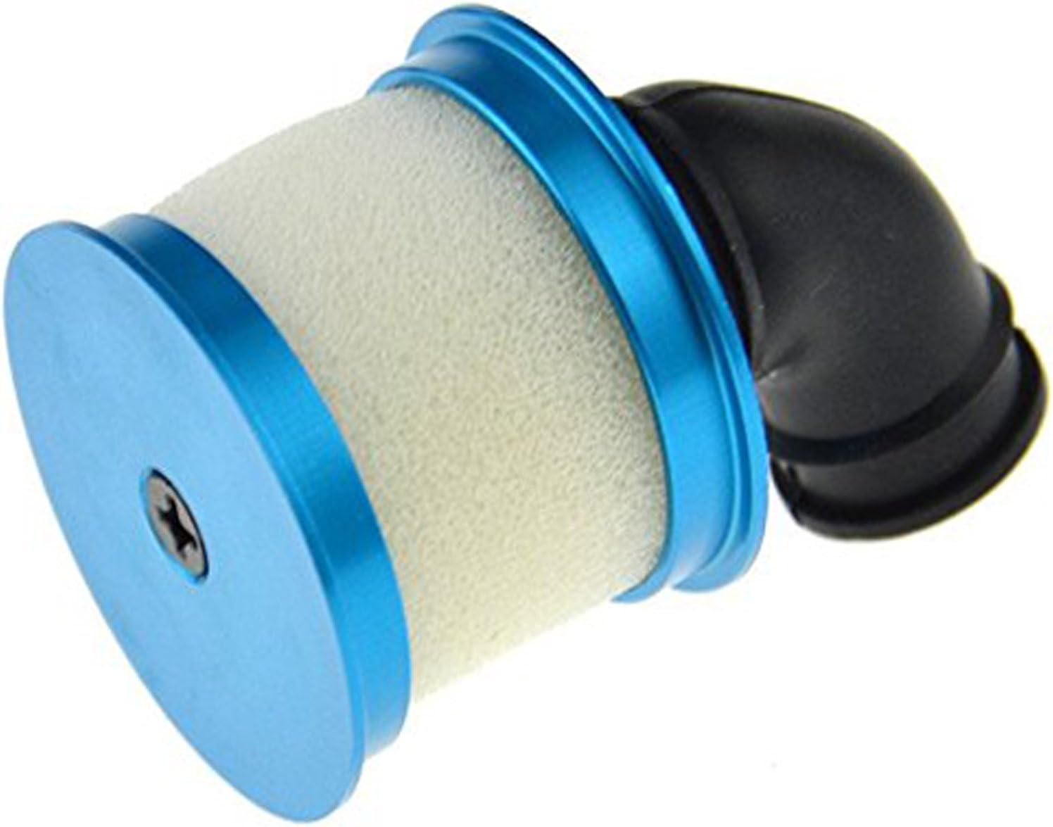 RC Aluminum Capped Air Filter Element Sponge 04104 Upgrade Parts Compatible with 1/10 HSP Traxxas Himoto Redcat RC Nitro Truck Buggy (Blue)