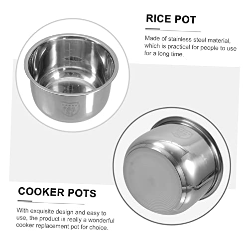 SWOOMEY Rice Cooker Liner Nonstick Stainless Steel Inner Pot F14976
