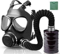NBWAN Full Face Gas Mask Respirator, Gas Masks Survival Nuclear and Chemical with 40mm Activated Carbon Filter & 6001 Filters