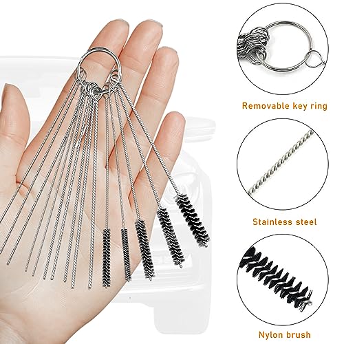 Ziciner Carburetor Cleaner Tool Kit with Nylon Brushes and Cleaning Needles for Motorcycle ATV Moped C558807