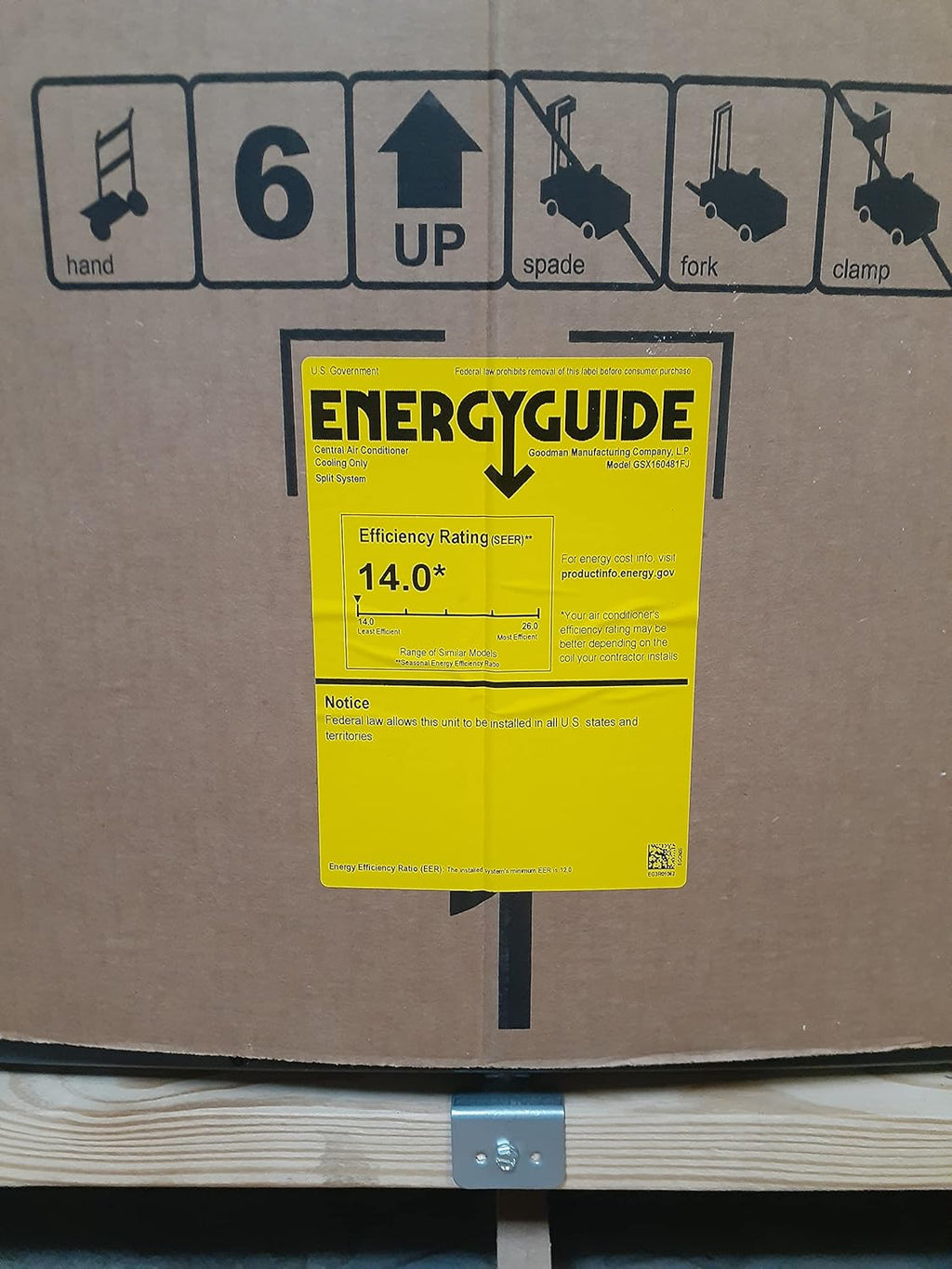 Goodman 2.5 Ton 14 SEER Heat Pump R410A GSZ140301 L609290