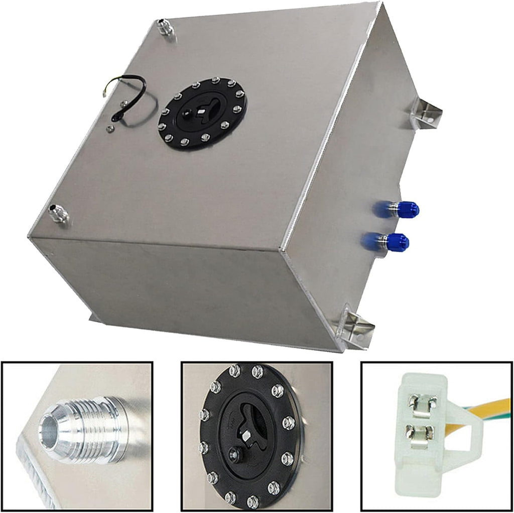 Polished Aluminum 15 Gallon Fuel Cell Tank with Level Sender G8776