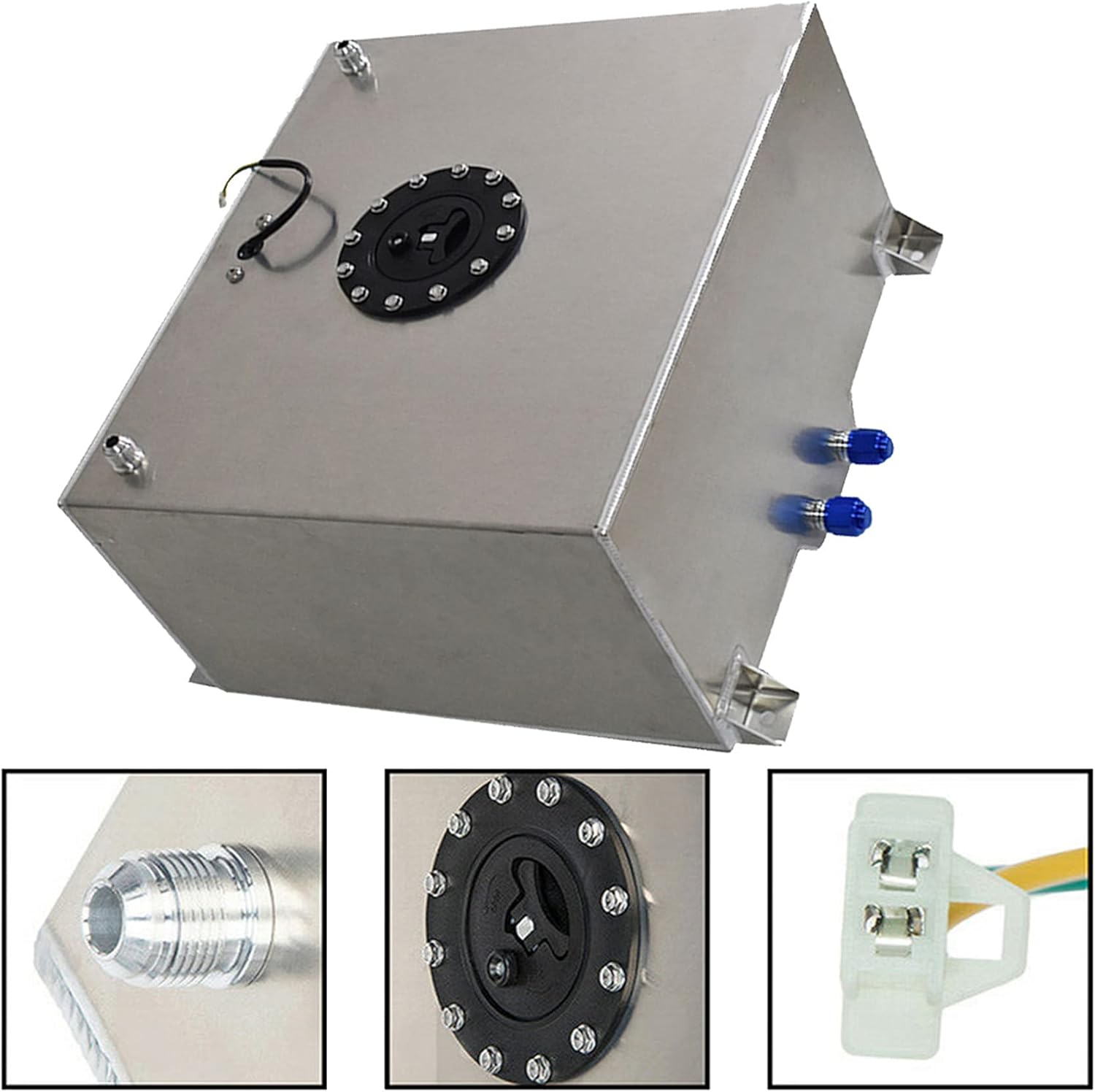 Polished Aluminum 15 Gallon Fuel Cell Tank with Level Sender G8776