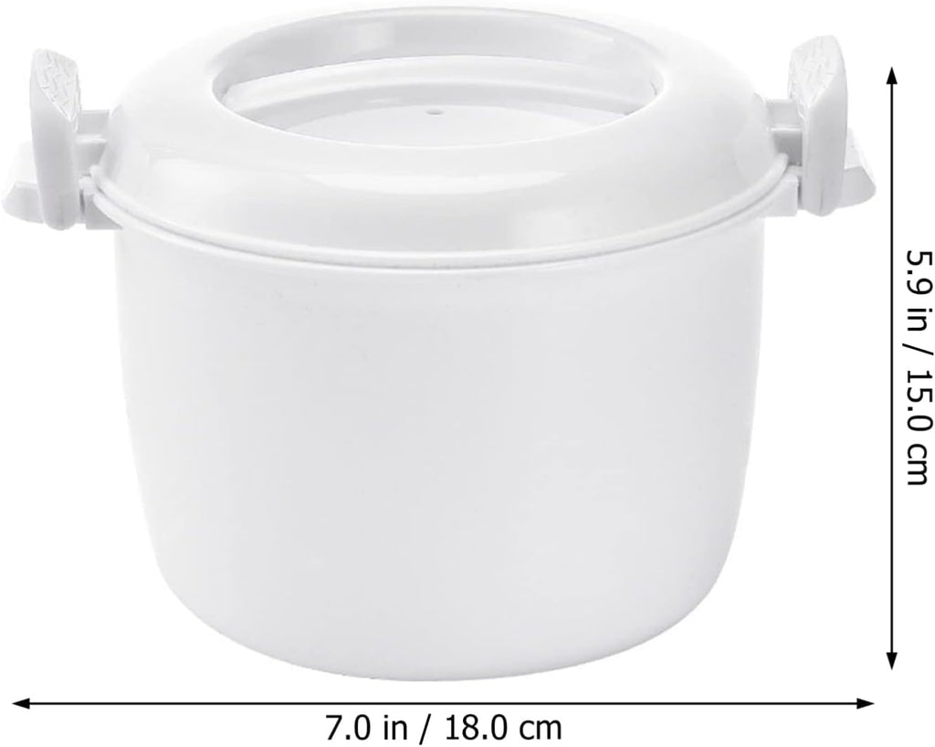 Microwave Rice Cooker 2-Pack Round Steamer Container X751
