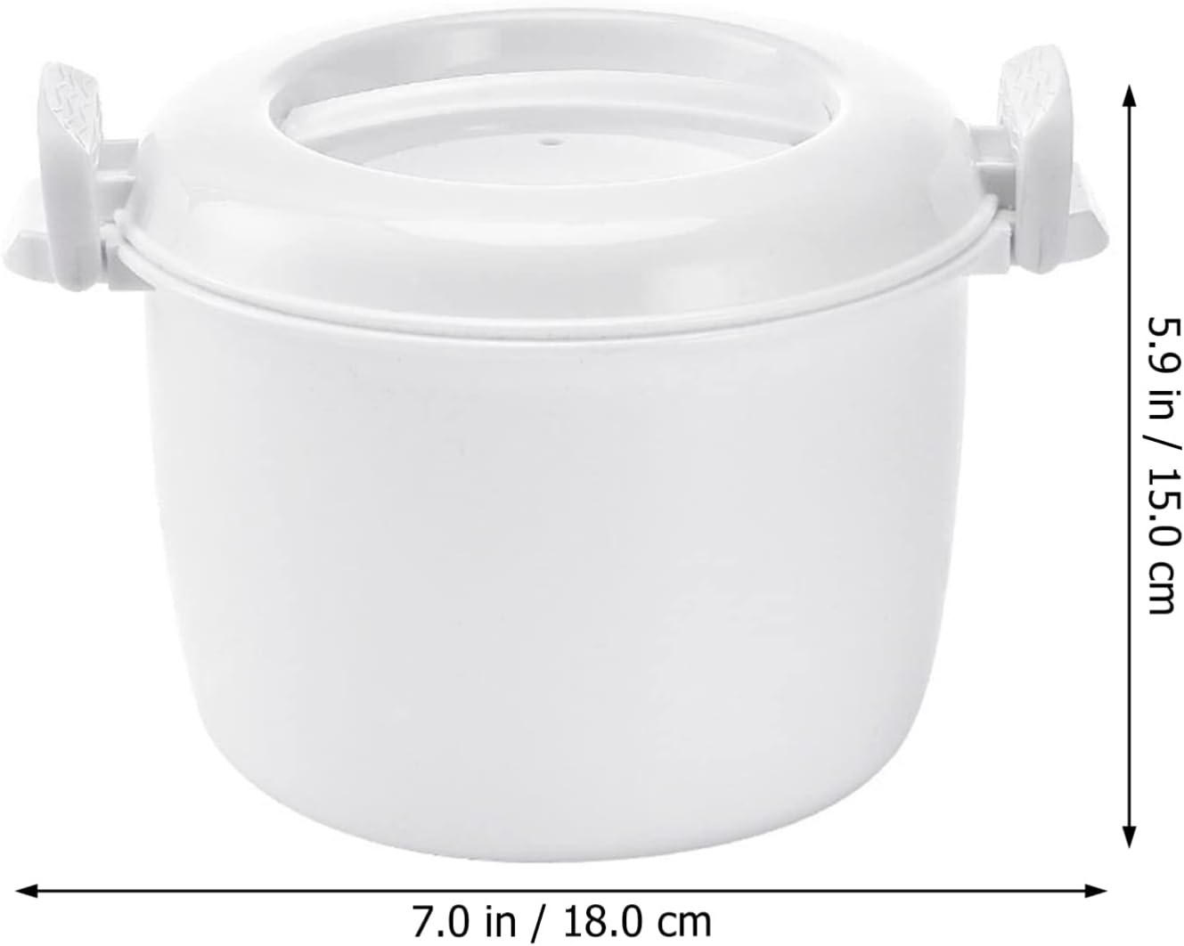 Microwave Rice Cooker 2-Pack Round Steamer Container X751