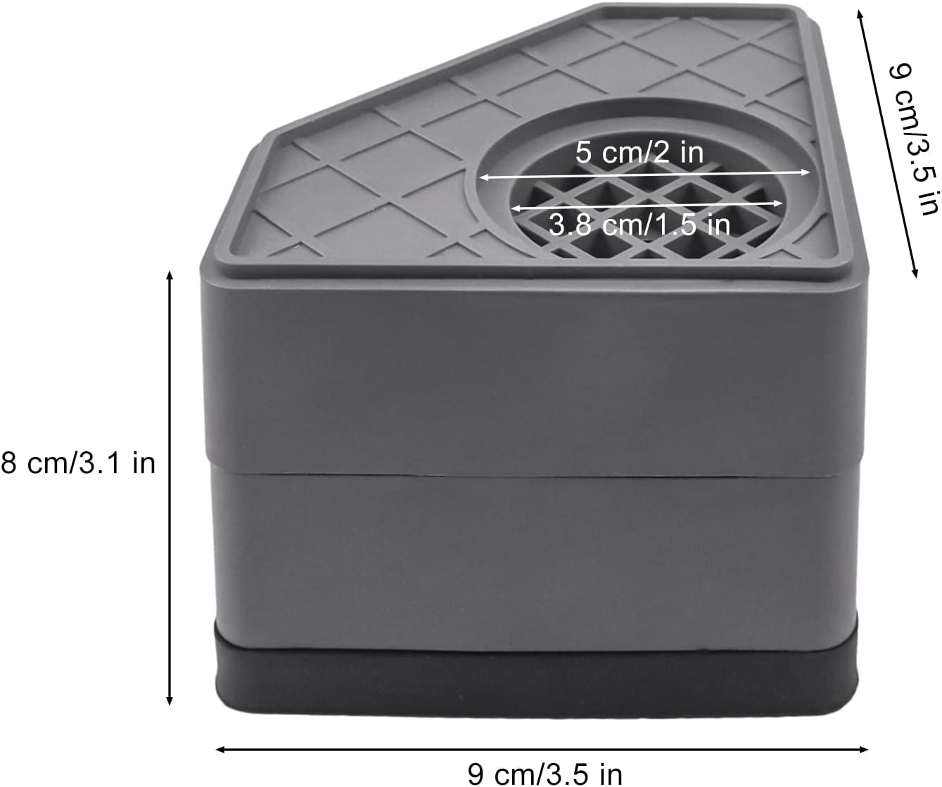 Anti Vibration Pad for Washing Machine Dryer, Non Slip Shock Absorbing Rubber Feet (Set of 8) X268488