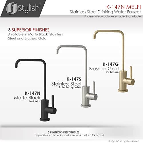 Kitchen Sink Drinking Water Faucet for Reverse Osmosis, Matte Black X1227