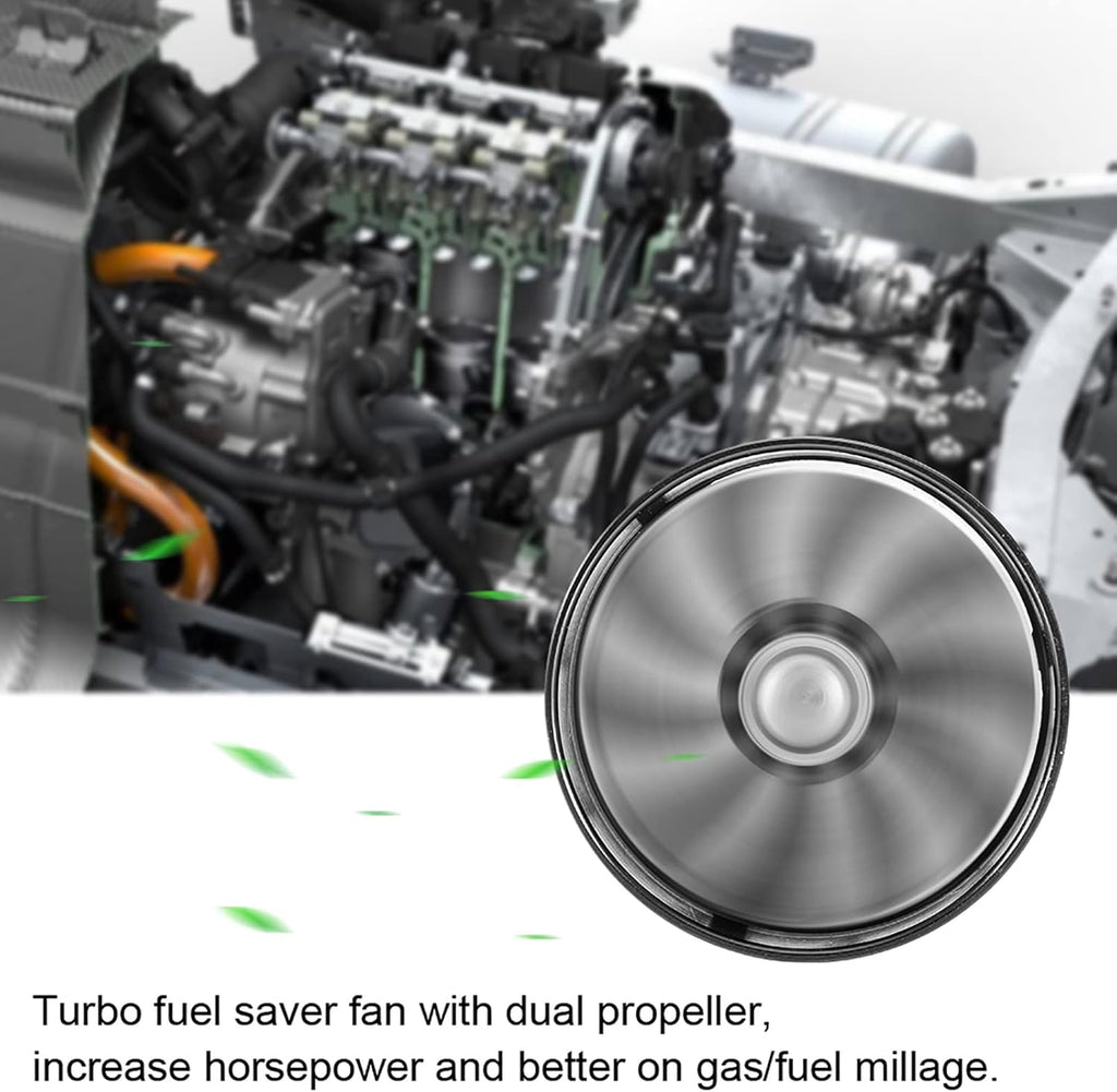 Twin Fan Turbo Air Intake for Car (Black) U227