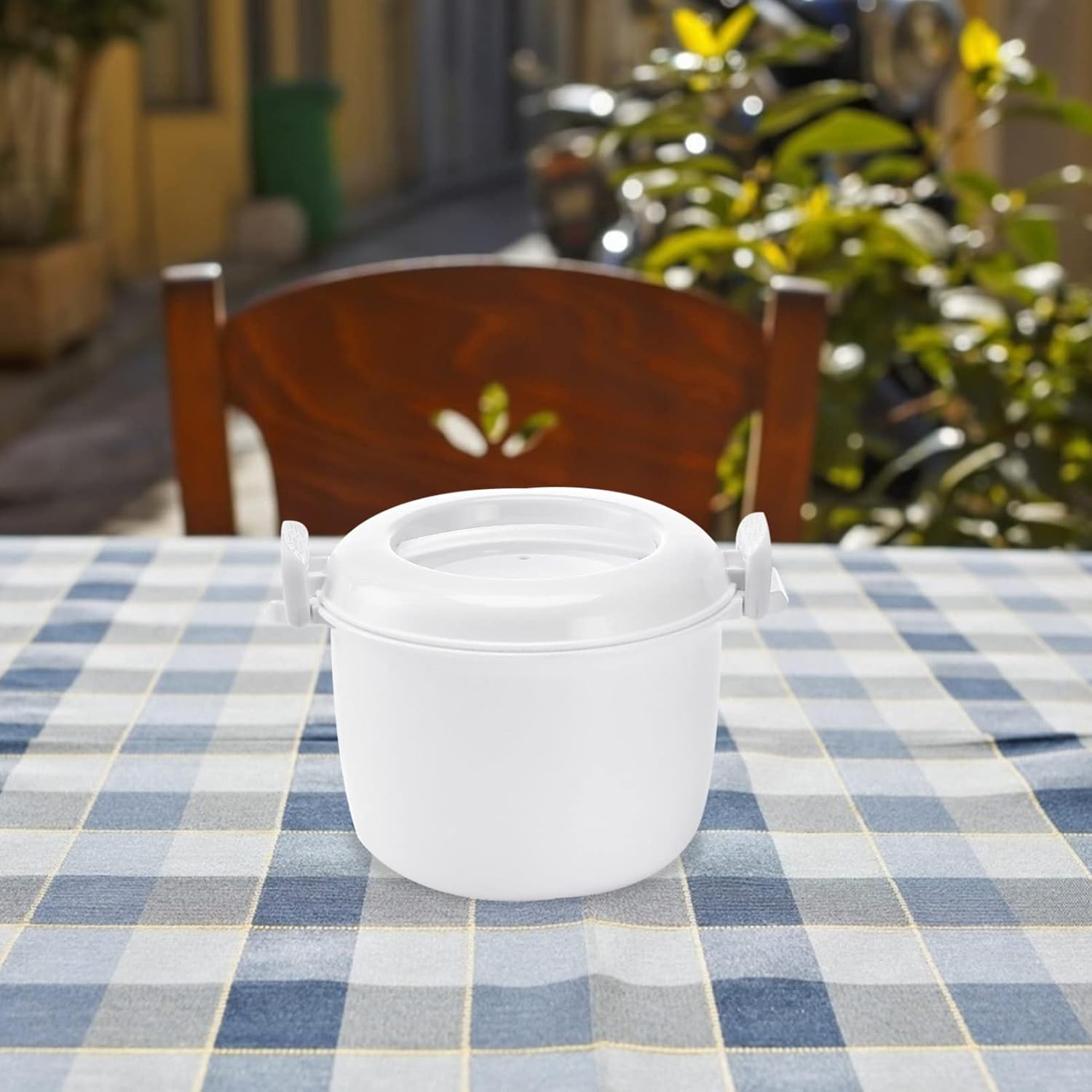 Microwave Rice Cooker 2-Pack Round Steamer Container X751