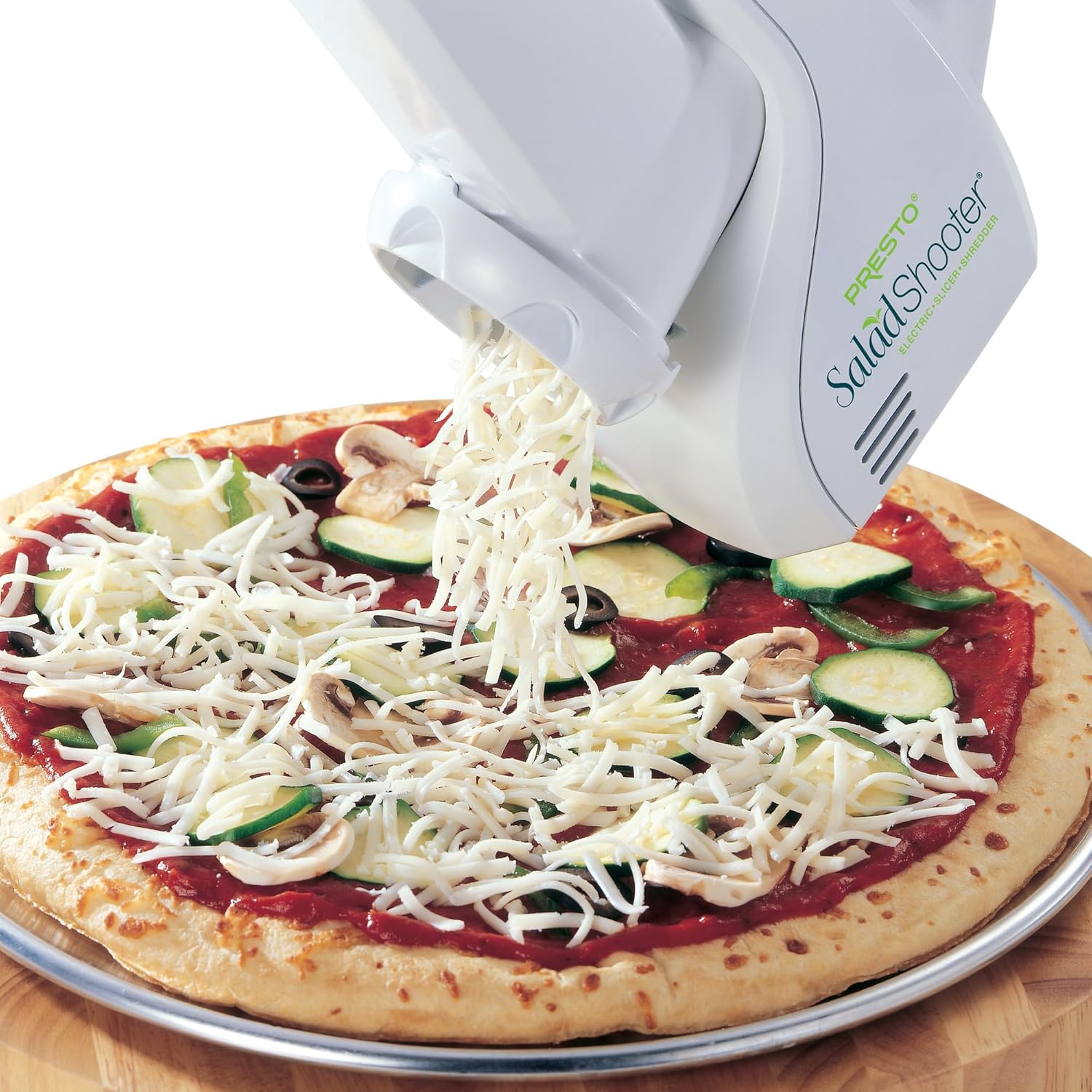 Presto Salad Shooter Electric Slicer/Shredder, White A475