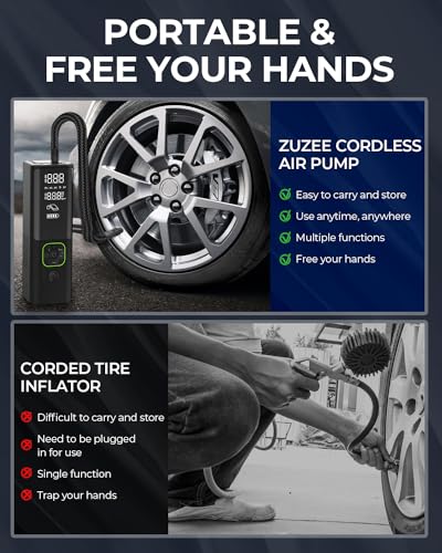 ZUZEE Tire Inflator Portable Air Compressor N168