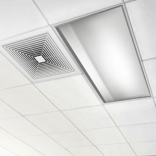 DERUINVAIO Fluorescent Light Covers for Ceiling, Yellow Abstract, 4' x 2' Magnetic L159104