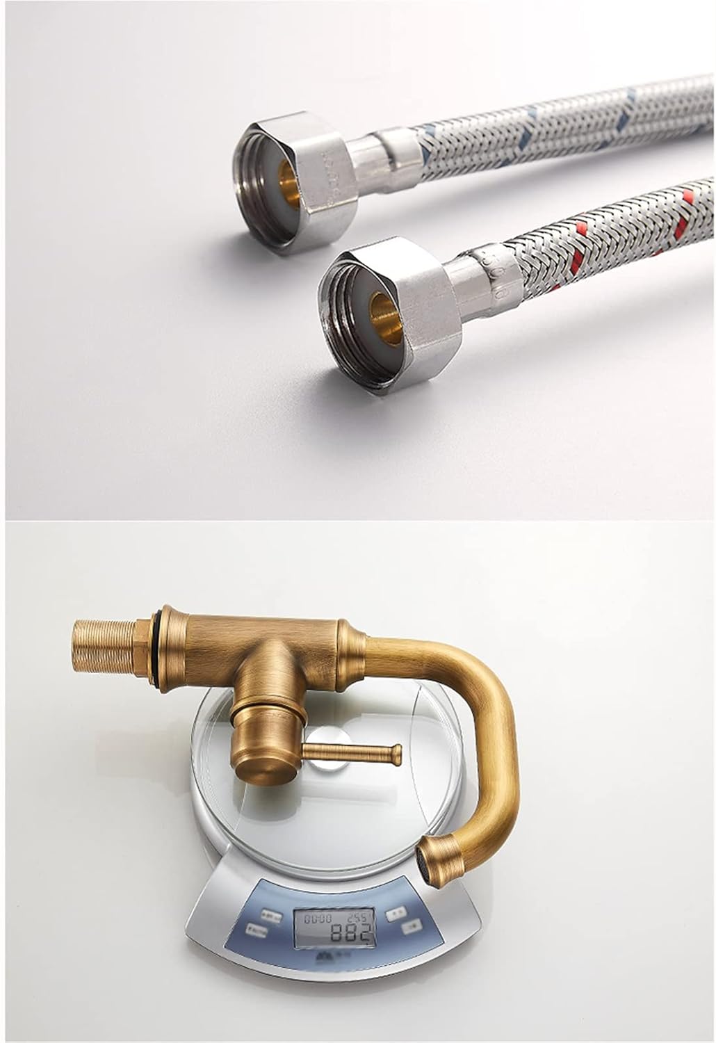 Retro Kitchen Mixer Tap Brass 360° Rotatable for Basin S4919