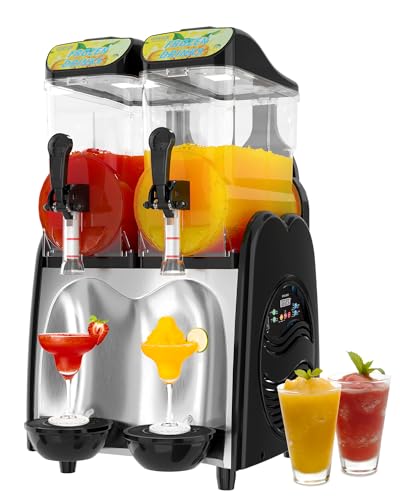 GSEICE Slushy Machines, Margarita Machine for Slushies Margaritas Daiquiris, 110V/60Hz Slushie Machine for Restaurants Bars Beer Barn Home Party Cafes