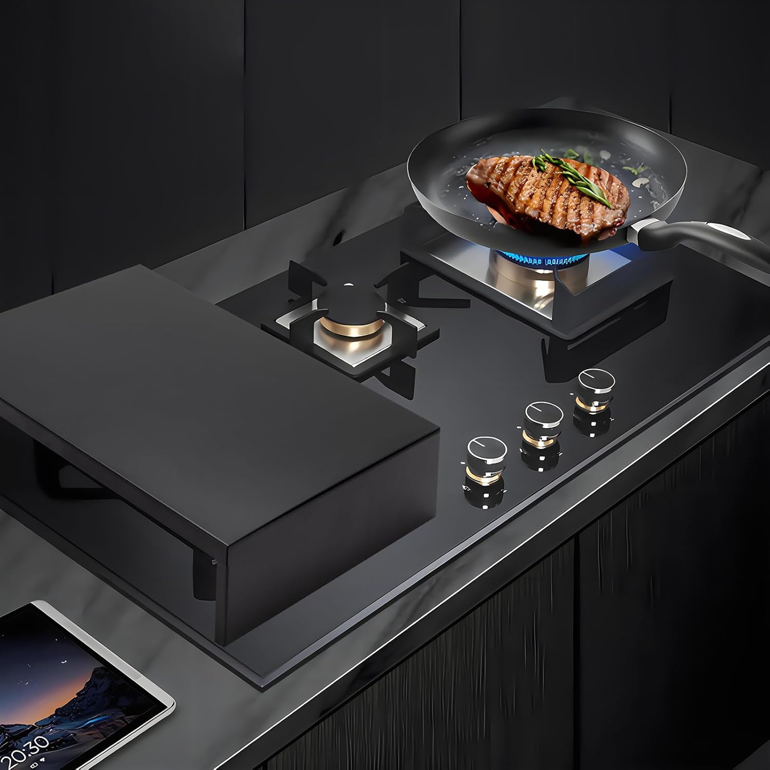 Stainless Steel Gas Stove Cover Board, Heat Resistant Stove Top Cover W7307