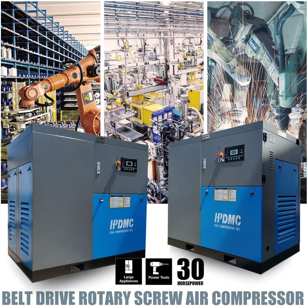Rotary Screw Compressor 30HP 125CFM Industrial Air Compressor K86377