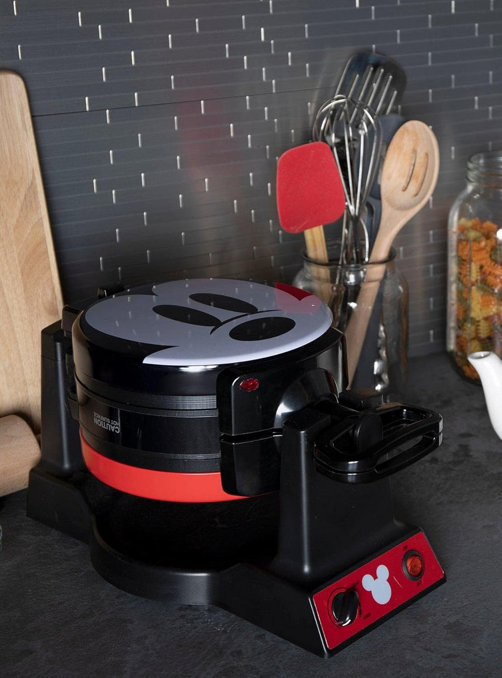 Disney Mickey Mouse 90th Anniversary Double Flip Waffle Maker A77579