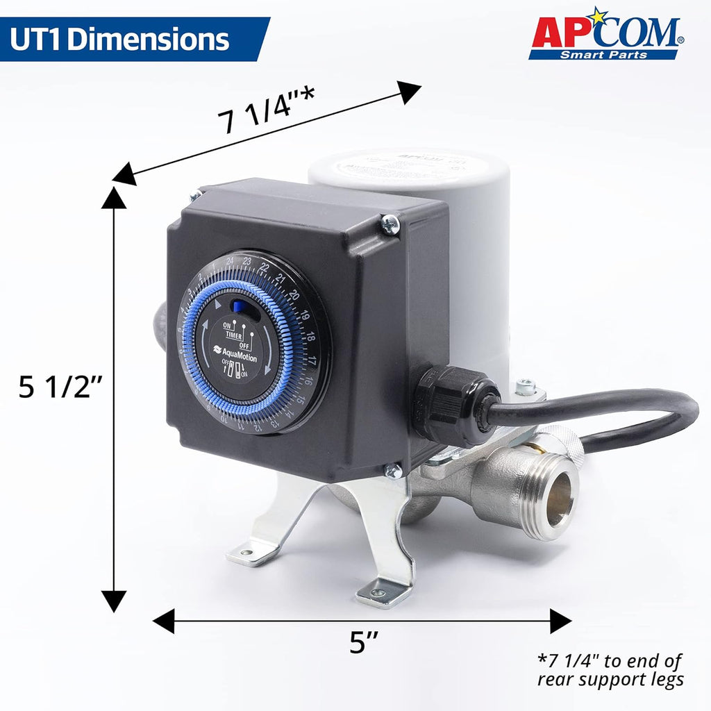 APCOM UT1 Hot Water Recirculation Pump for Under Sink X130108