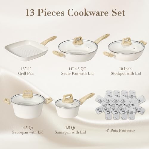 SODAY 13PCS Granite Cookware Set Z7383