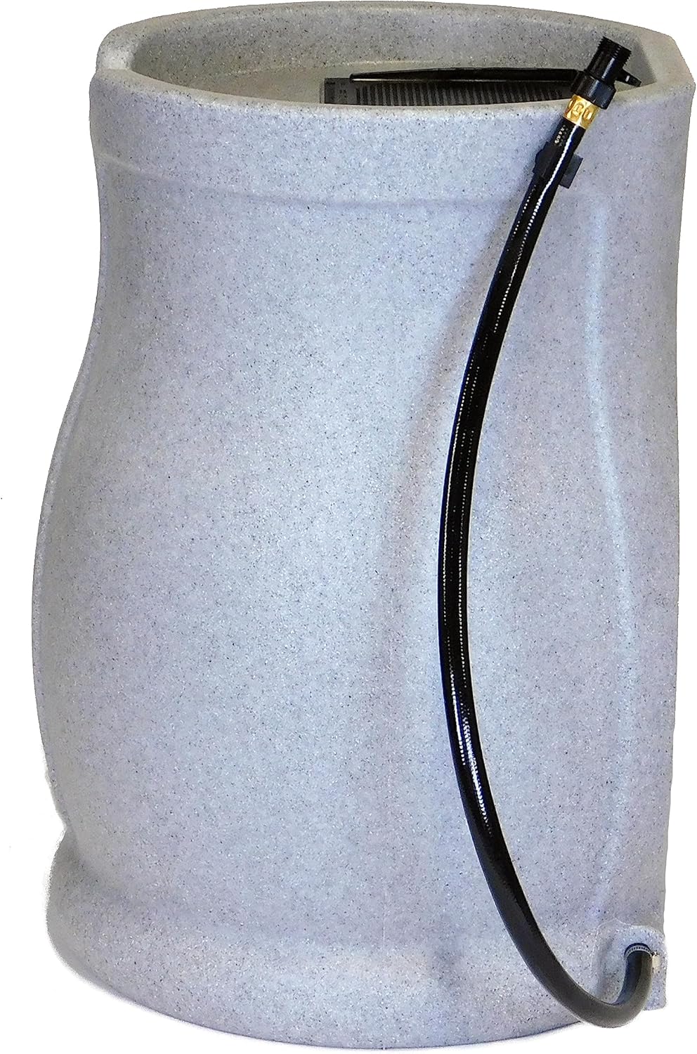 FCMP Outdoor Catalina 45 Gallon Rain Water Barrel Catcher System, Light Granite Z509076