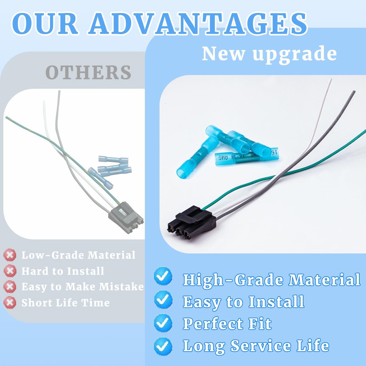 Lid Switch Connector Wire Harness for Whirlpool WP2172937 J8425