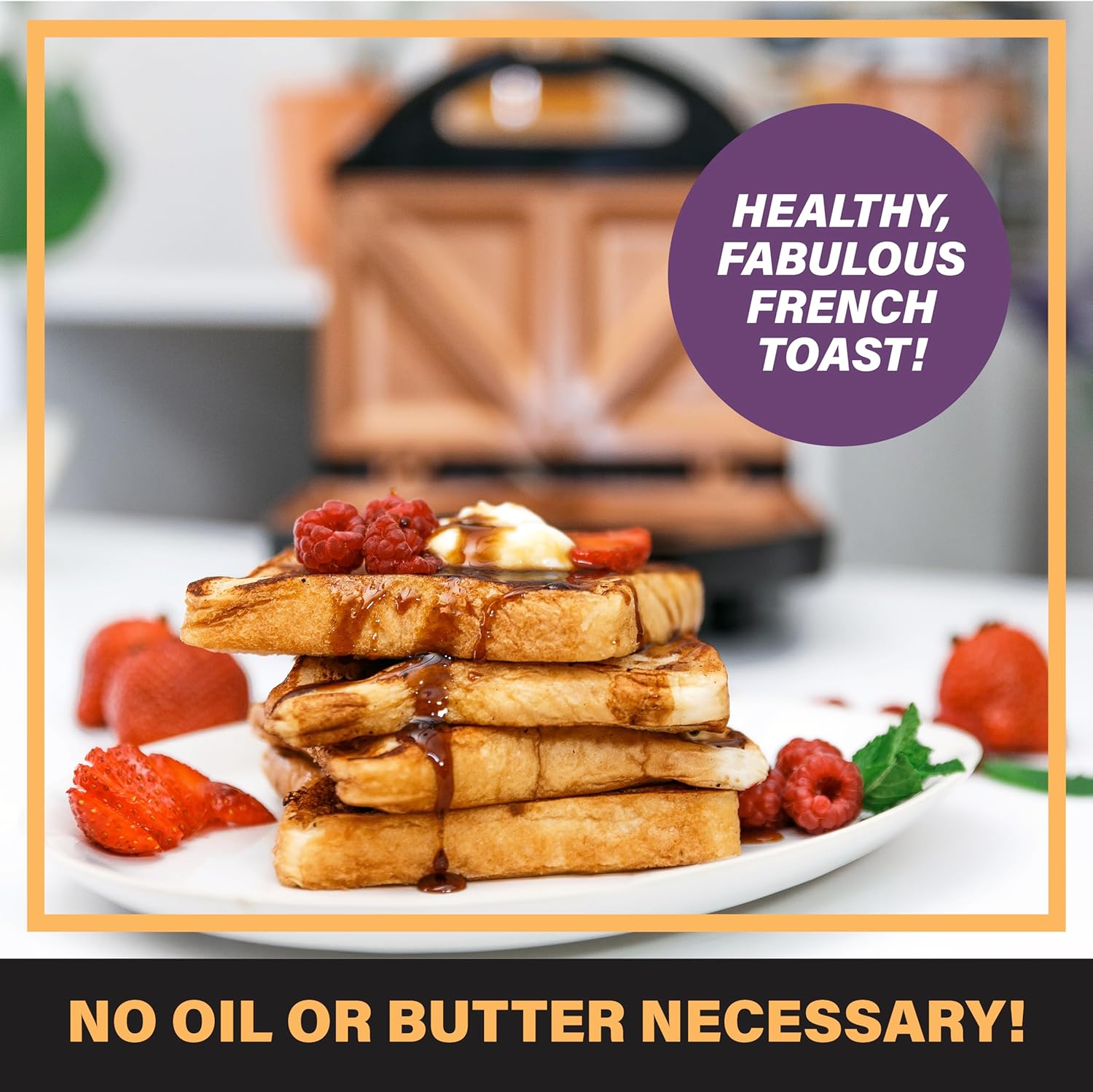 Gotham Steel Nonstick Panini Press 2-in-1 Sandwich Maker Grill Q23019