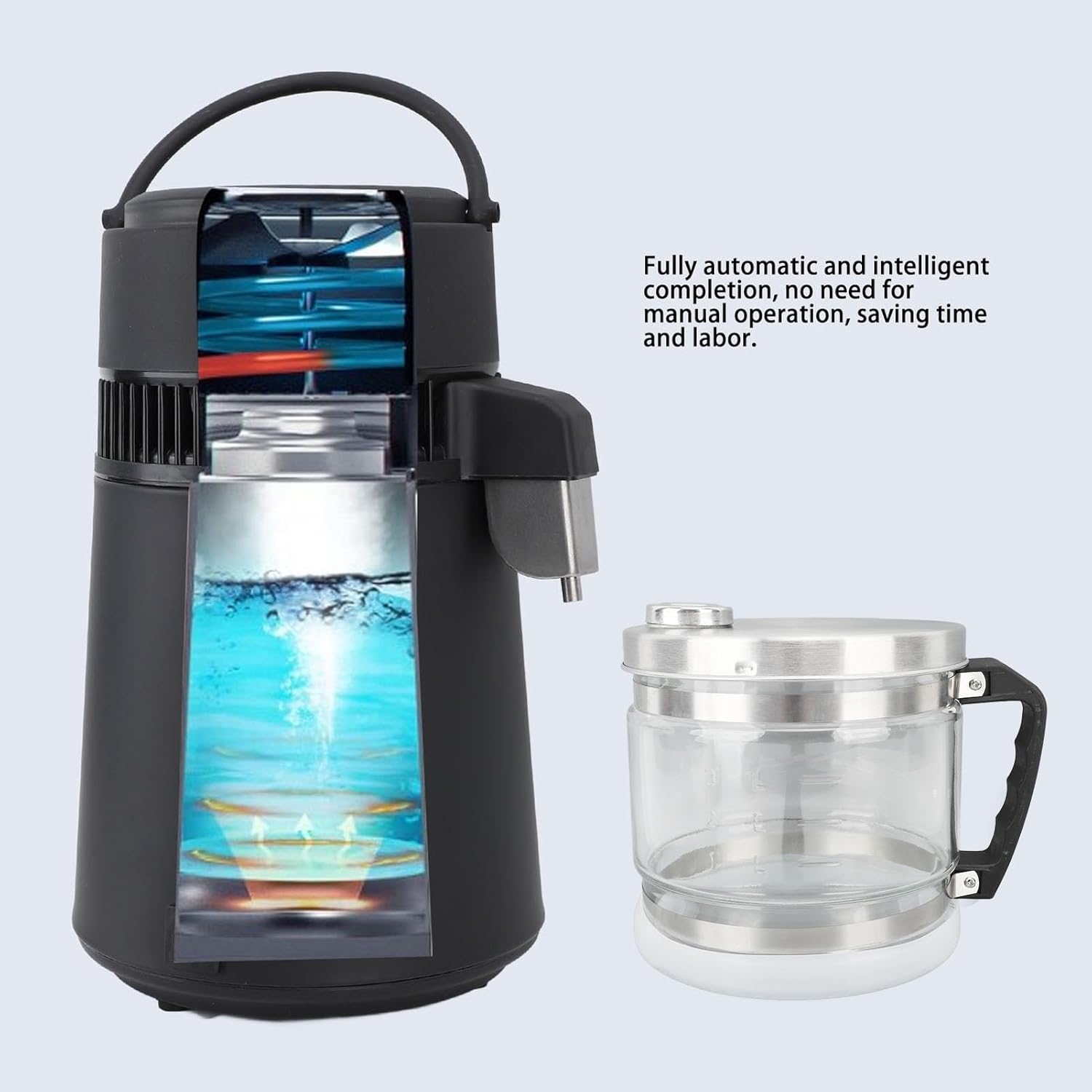 4L Carafe Replacement Glass Collection Bottle for Countertop Distiller H8793