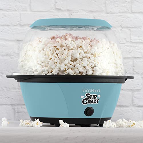 West Bend Stir Crazy Electric Hot Oil Popcorn Popper Machine with Lid X836
