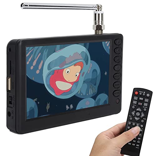 Yoidesu 5 inch Portable TV, ATSC HD TFT LED Pocket Digital Television Mini TV, 1080P Digital TV with Remote Control, 1500mAh Rechargeable Battery