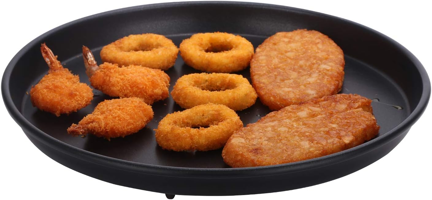 12inch Microwave Crisper Pan for Reheating Pizza, Nuggets & French Toast A846
