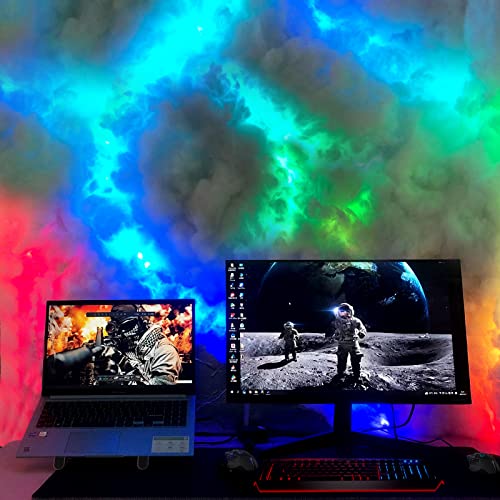 fusehome Cloud Light, Thundercloud LED Light 3D Cotton Lightning Cloud Colorful Atmosphere Night Light, DIY Creative Cloud Lights Gaming Room Club Bar DJ Party Light