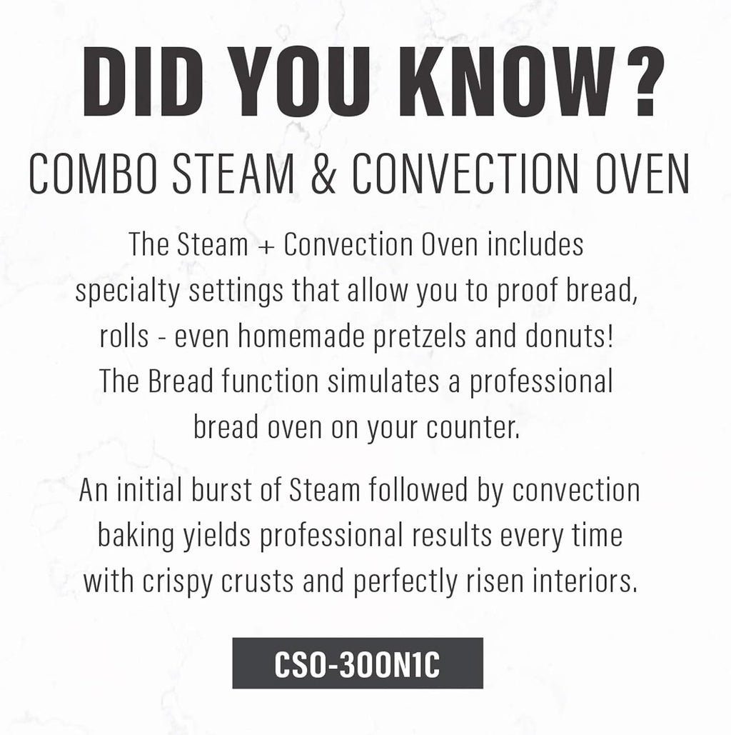 Cuisinart CSO-300N1C Combo Steam Plus Convection Oven, Silver U508
